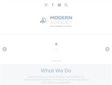 Tablet Screenshot of modernadvocacy.com